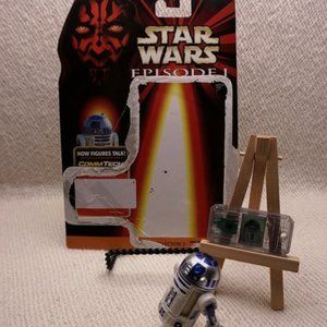 Star Wars 1998  R2D2 action figure with CommTech chip